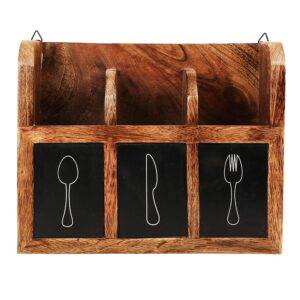 Sheesham Wood Cutlery Holder
