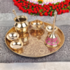 Brass Pooja thali set bartan