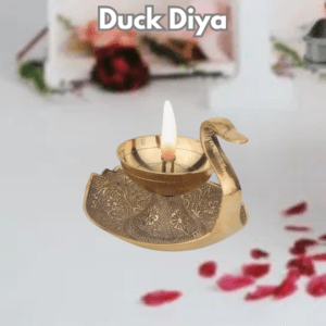 Handmade Brass Duck Diya Lamp